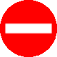AIGA Symbol Sign No 47: Regulations - No Entry