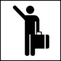 AIGA Symbol Sign Passenger Pick-Up