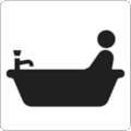 BS 8501 Public Information Symbol No 5014: Bath