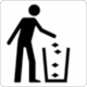 BSI 8501 Public Information Symbol No 6021: Litter Receptacle