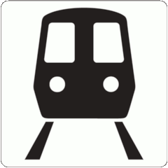 BS 8501 Public Information Symbol No 7001: Trains