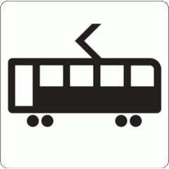 BS 8501:2002 Symbol 7004 Trams