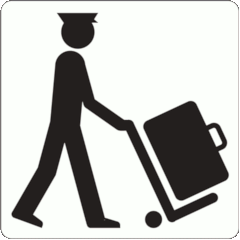 BS 8501:2002 Symbol 7033 Baggage assistance