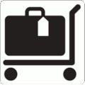 BS 8501 Public Information Symbol No 7035: Baggage Trolleys