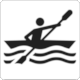 BS 8501 Public Information Symbol No 9009: Canoeing