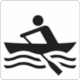 BS 8501 Public Information Symbol No 9045: Rowing  Recreational