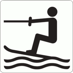 BS 8501:2002 Symbol 9066 Water skiing