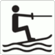 BS 8501 Public Information Symbol No 9066: Waterskiing
