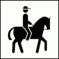 Traffic Sign Symbol TAD 02: Horse Riding from Brazil