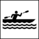 Traffic Sign from Brazil: TAD-08 Canoeing (Canoagem)