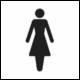 ISO 7001 Public Information Symbol PI PF 005 Toilets - Female
