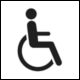ISO 7001 Public Information Symbol PI AC 001, PI PF 006 Full accessibility or toilets - accessible