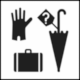 ISO 7001 Public Information Symbol PI PF 009: Lost and found or lost property