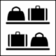 ISO 7001 Public Information Symbol PI PF 012 - Baggage storage or left baggage