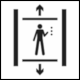 ISO 7001 Public Information Symbol PI PF 019: Elevator or lift