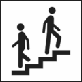 PI PF 021 (formerly pictogram 011) of ISO 7001: Stairs