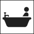 ISO 7001 Public Information Symbol PI PF 026: Bath