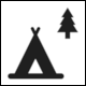 ISO 7001 Public Information Symbol PI TC 002: Campsite or Camping