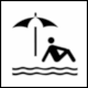 Public information symbol from ISO 7001: PI TC 017 Beach