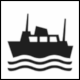 ISO 7001 Public Information Symbol PI TF 004: Port or ships or ferries or boats