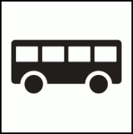 Pictogram PI TF 006 of ISO 7001: Bus