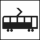 ISO 7001 Public Information Symbol PI TF 007: Tram