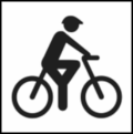 ISO 7001 Public Information Symbol PI TF 010: Bicycle or cycle facility