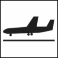 ISO 7001 Public Information Symbol PI TF 016: Flight Arrivals