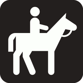 U.S. National Park Service Map Symbol: Horseback Riding