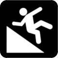 U.S. National Park Service Map Symbol: Slippery Ramp