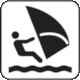 U.S. National Park Service Map Symbol: Recreation (water) - Pictogram Windsurfing