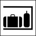 NORM A 3011:1980 Public Information Symbol No 36 1980: Left Luggage