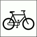 NORM A 3011 Public Information Symbol No 59: Bicycle