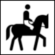 NORM A 3011 Public Information Symbol No 95: Horse Riding