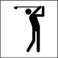 NORM A 3011 Public Information Symbol No 130: Golf