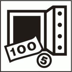 NORM A 3011 Public Information Symbol No 168: Safe-deposit box