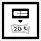 Traffic Sign Symbol CE25 Cash Dispenser (Distributeur de billets de banque) from France