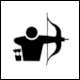 Abdullah & Hbner page 69, Summer Olympics Tokyo 1964: Pictogram Archery
