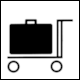 Pictogram No 8 Baggage Carts (Gepck-Wagen) from Zurich Airport (1978)