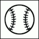 Pictogram Baseball from an unknown source