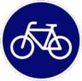 Traffic Sign Cycle Path (Germany)