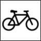 Pictogram AT-SN 10 Bicycle Permitted, Cycling or Cycles for Hire (Bicicletas Permitidas / Paseo o Alquiler de Bicicletas) from Peru