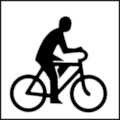 Modley & Myers page 111, Swedish Standard Recreation Symbols (SSRS): Pictogram Bicycling