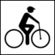 SIS Pictogram PI SF 024: Cycling (Cykelled, cykling)