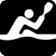 Abdullah & Hbner page 74, Summer Olympics Moscow 1980: Pictogram Canoe