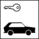 Pictogram No 12a Car Rental from Zurich Airport (1978)