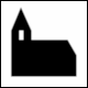 Traffic Sign Symbol No 10206: Church / Sakralna Zgradba (Slovenia 2015)