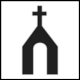 Pictogram Chapel, Hermitage from Galicia, Spain
