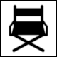 SVG Repo, No 52607: Movies, Director Chair Frontal View SVG