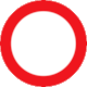 20. Convention on Road Signs and Signals: Traffic Sign C, 2: CLOSED TO ALL VEHICLES IN BOTH DIRECTIONS